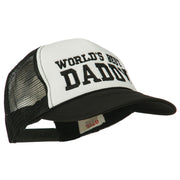 World's Best Daddy Embroidered Foam Mesh Back Cap