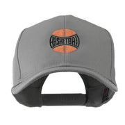 Basketball with Wording Inside Embroidered Cap Cap