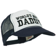 World's Best Daddy Embroidered Foam Mesh Back Cap