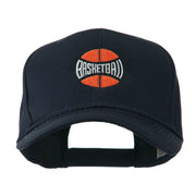 Basketball with Wording Inside Embroidered Cap Cap