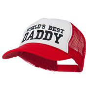 World's Best Daddy Embroidered Foam Mesh Back Cap