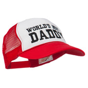 World's Best Daddy Embroidered Foam Mesh Back Cap