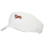 Welsh Corgi Embroidered Pro Style Cotton Washed Visor