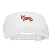 Welsh Corgi Embroidered Pro Style Cotton Washed Visor