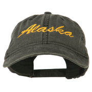 Western State Alaska Embroidered Washed Cap