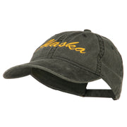 Western State Alaska Embroidered Washed Cap