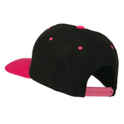 Checkered Heart Embroidered Wool Blend Cap