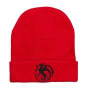 Wyvern Emblem Embroidered Long Beanie