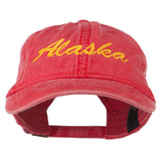 Western State Alaska Embroidered Washed Cap