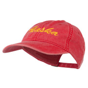 Western State Alaska Embroidered Washed Cap