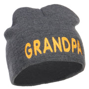 Word of Grandpa Embroidered Short Beanie