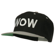 Wow Embroidered Snapback Cap