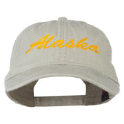 Western State Alaska Embroidered Washed Cap