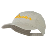 Western State Alaska Embroidered Washed Cap