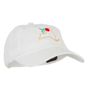 New York Rose with Map Embroidered Unstructured Washed Cap