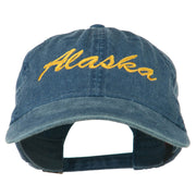 Western State Alaska Embroidered Washed Cap