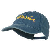 Western State Alaska Embroidered Washed Cap