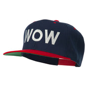 Wow Embroidered Snapback Cap