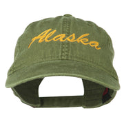 Western State Alaska Embroidered Washed Cap