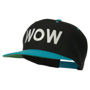 Wow Embroidered Snapback Cap