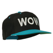 Wow Embroidered Snapback Cap