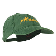 Western State Alaska Embroidered Washed Cap