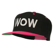 Wow Embroidered Snapback Cap