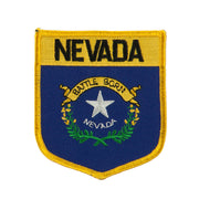 Western State Flag Embroidered Patch Shield