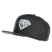 Big Diamond Embroidered Flat Bill Cap