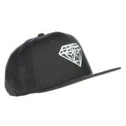 Big Diamond Embroidered Flat Bill Cap