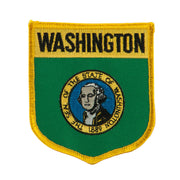 Western State Flag Embroidered Patch Shield