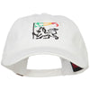 Rasta Lion with Flag Embroidered Washed Cap