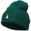 Snowman with Scarf Embroidered Long Beanie