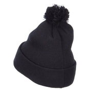 Film Crew Embroidered Pom Cuff Beanie