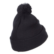 Film Crew Embroidered Pom Cuff Beanie