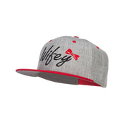 Wifey Ribbon Embroidered Flat Bill Snapback