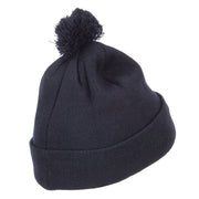 Film Crew Embroidered Pom Cuff Beanie