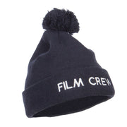 Film Crew Embroidered Pom Cuff Beanie