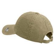 U.S. Army 36th Infantry Division Embroidered Washed Solid Pigment Dyed Cotton Twill Brass Buckle Cap - Khaki OSFM