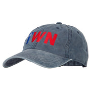 Taiwan TWN Flag Embroidered Washed Cotton Twill Cap