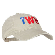 Taiwan TWN Flag Embroidered Washed Cotton Twill Cap