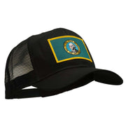 Washington State Flag Patched Mesh Cap