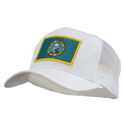 Washington State Flag Patched Mesh Cap