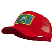 Washington State Flag Patched Mesh Cap