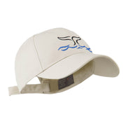 Whale Tail Outline Embroidered Cap