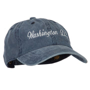 Washington D.C. Embroidered Washed Cotton Twill Cap