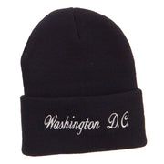 Washington DC Embroidered Long Beanie