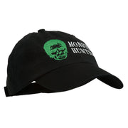 Halloween Monster Hunting Embroidered Washed Cap