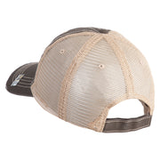 U.S. Army 36th Infantry Division Embroidered Low Profile Special Cotton Mesh Cap - Brown-Khaki OSFM