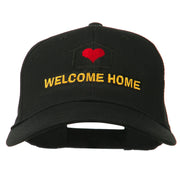 Welcome Home Embroidered Cotton Twill Cap